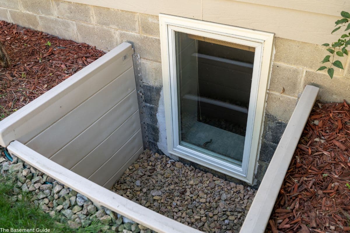 Basement egress window installation